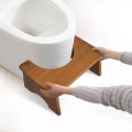 Folding Teak Toilet Stool Bath Room