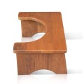 Folding Teak Toilet Stool Bath Room