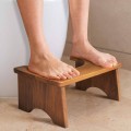 Folding Teak Toilet Stool Bath Room