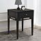 "Elegance in Simplicity" black painted teak bedside table