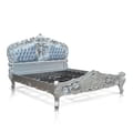 K Rococo Bed Upholstery With Button 181x201-silver Crushed icon