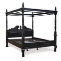 King Size Queen Anne Style Bed Natural Black icon