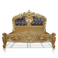 King Size Rococo Bed Gold Dust Paint 181 X 201