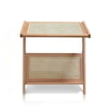 Laptop Desk Junifer Size 60cm - Top Rattan With Rattan Shelves icon