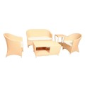 Lazio Wicker Triple Chair