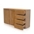 Ledge Sideboard With 2 Doors And 4 Drawers In All Wood