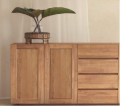 Ledge Sideboard With 2 Doors And 4 Drawers In All Wood