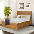 Legis Bed With Drawers Teak icon