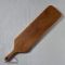 Long paddle wood cutting board handle with hanging hole