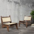 Lounge Chair N With Rattan Seat