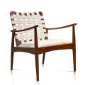 Lounge Chair New Fifties Mda Woven Leather icon