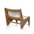 Lounge Chair Zet In Teak With Rattan Back And Seat - Natural Colour