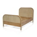 Luna Bed In Teak With Rattan With Super Single 109x193 icon