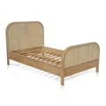 Luna Bed In Teak With Rattan With Super Single 109x193 icon