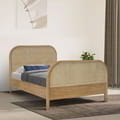 Luna Bed In Teak With Rattan With Super Single 109x193 icon