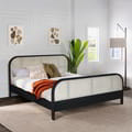 Luna Rattan Bed 183 X 193 - Singapore King - Black icon