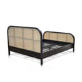 Luna Rattan Bed In Teak Singapore Queen Ms 153 X 193 - Black icon