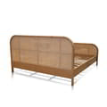 Luna Rattan Bed In Teak With Rattan Weaving Auk Mattress Size 183x205 icon