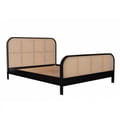 Luna Rattan Bed In Teak With Rattan Weaving Auk Mattress Size 183x205 icon