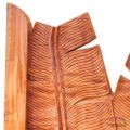 Mahogany headboard banan leaves carving detailed view