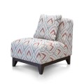 Metro Armless Chair With Spring Upholstery