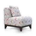 Metro Armless Chair With Spring Upholstery