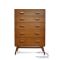 Mid-Century Tango 5 - Teak Solid Wood Dresser Front View