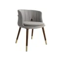 Modern Chair Tina With Fabric Brass Legs icon