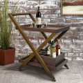 Mufti Trolley With Brass + Tray In Teak 