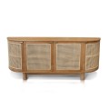 Naumi Sideboard In Teak With Rattan 200 Cm