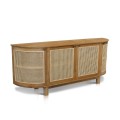 Naumi Sideboard In Teak With Rattan 200 Cm