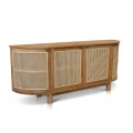 Naumi Sideboard In Teak With Rattan 200 Cm