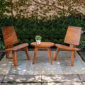 Patio Chair Set Organic Wood icon