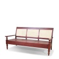 Plantation Sofea Wooden Seat And Rattan Back