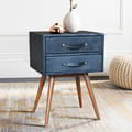 Portobello Bedside In Black Leather icon