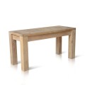 Rectangular Table Teak With Slat Top 86 X 36 Cm