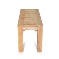 Rectangular Table Teak With Slat Top 86 X 36 Cm