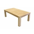 Rectangular Table Teak With Slat Top 86 X 36 Cm