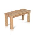 Rectangular Table Teak With Slat Top 86 X 36 Cm