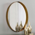 Rf.14 Big Round Mirror With Brass, About Dia 100 Cm