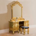 Rococo Dresser (real Brown Leather Macth The Wood)