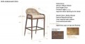 Rope And Brass Bar Stool