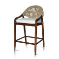 Rope And Brass Bar Stool