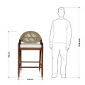 Rope And Brass Bar Stool