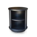 Round Bedside With Sliding Door - Black icon