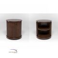 Round Bedside With Sliding Door - Dark Brown B icon