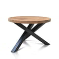 Round Coffee Table D.70 Black Metal Legs icon