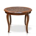 Round Dining Table Italy Coconut Top Teak icon