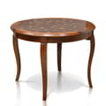 Round Dining Table Italy Coconut Top Teak icon