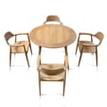 Round Table Mid Century Slats Top icon